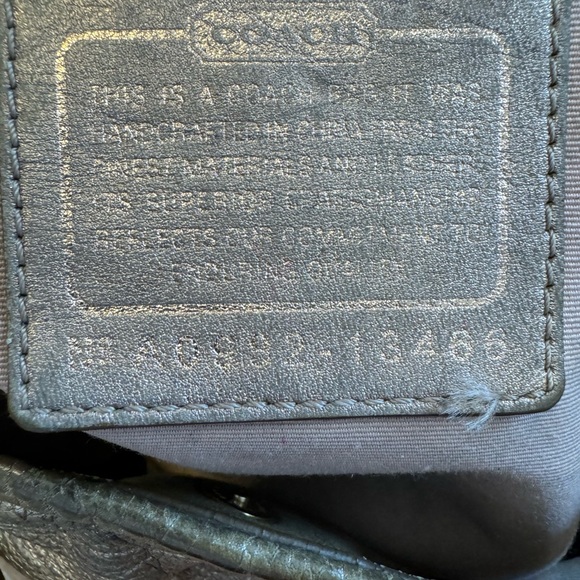 Coach SoHo Metallic Leather Hobo Bag- Gold‎ Bronze - Picture 4 of 6